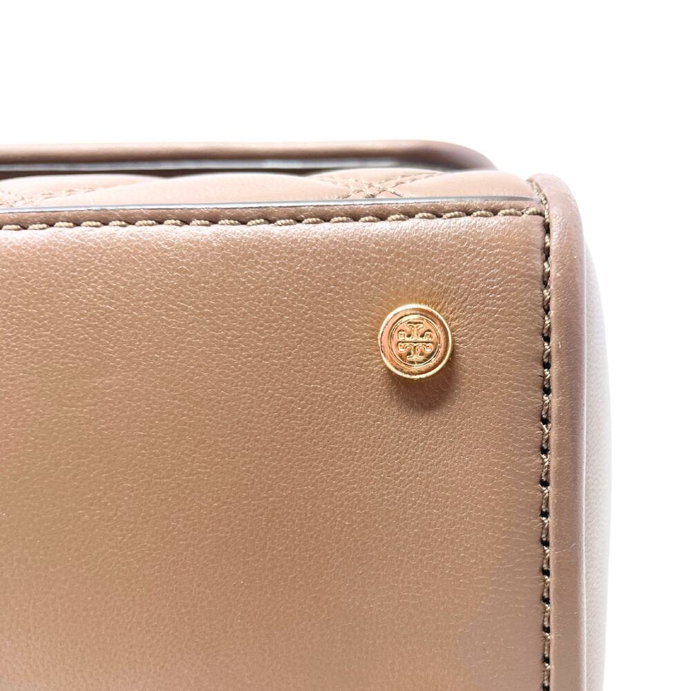 Tory Burch Bag Crossbody Purse Top Handle Savannah Quilted Leather Blush Pink - Picture 6 of 10